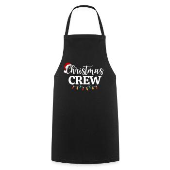 ÉQUIPAGE DE NOËL - Tablier de cuisine - noir - Devant - AI Model Male 185 dark (185cm)
