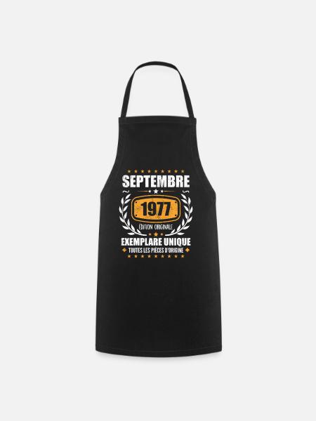 September 1977 Unikat - September 1977 - Kochschürze - Schwarz