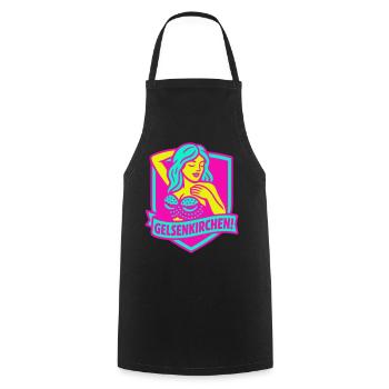 Gelsenkirchen Superstar en rose - Tablier de cuisine - noir - Devant - AI Model Male 185 dark (185cm)
