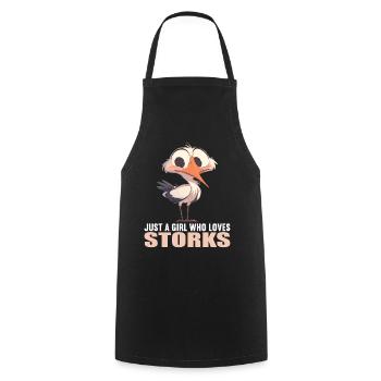 Storks Stork - Cooking Apron - black - Front - AI Model Male 185 dark (185cm)