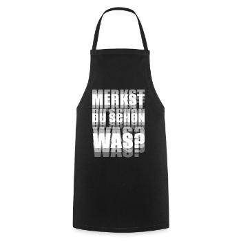 Merkst Du Schon Was? Trip EDM Techno Tekk Hardtekk - Kochschürze - Schwarz - Vorne - AI Model Male 185 dark (185cm)