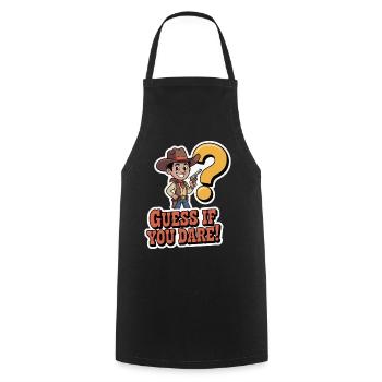 Western Cowboy Guessing Game T-Shirt - Cooking Apron - black - Front - AI Model Male 185 dark (185cm)