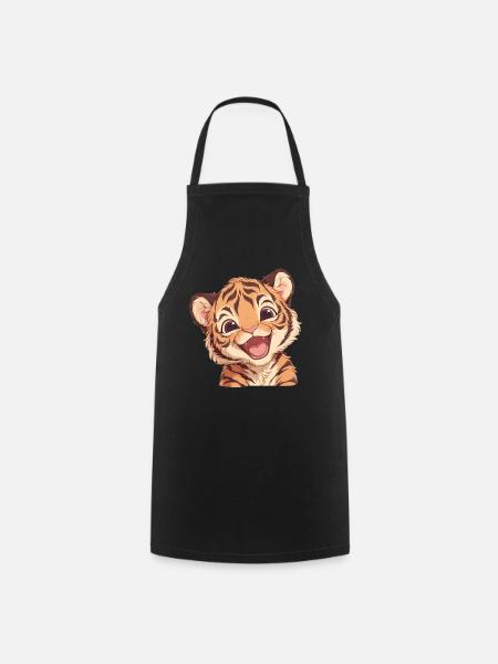 Sumatra-Tiger - Kochschürze - Schwarz