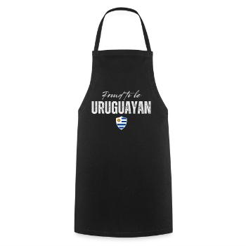 I love Uruguay, Uruguayan pride - Cooking Apron - black - Front - AI Model Male 185 dark (185cm)