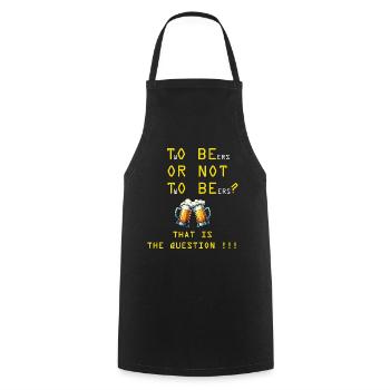 Funny design for beer lovers - Cooking Apron - black - Front - AI Model Male 185 dark (185cm)
