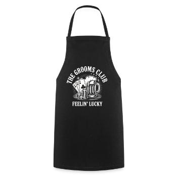 Bachelor Party Poker Beer Club Bachelor Party Man - Cooking Apron - black - Front - AI Model Male 185 dark (185cm)