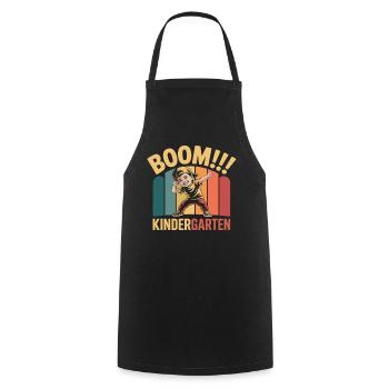 Lustiges Kindergarten Dab Design für Kinder - Kochschürze - Schwarz - Vorne - AI Model Male 185 dark (185cm)