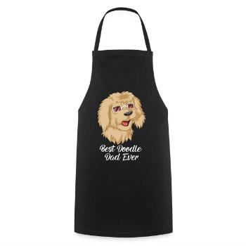 Golden Doodle Papa Chien avec Lunettes de Soleil - Tablier de cuisine - noir - Devant - AI Model Male 185 dark (185cm)