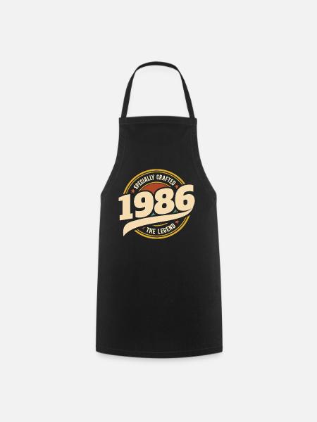 1986 Legend 40 Jahre Jubiläum Mann - Kochschürze - Schwarz