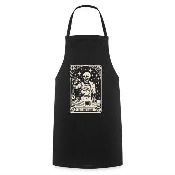 Bartender Barman The Bartender Tarot Cocktail - Cooking Apron - black - Front - AI Model Male 185 dark (185cm)