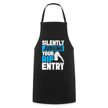 Diving diving board - Cooking Apron - black - Front - AI Model Male 185 dark (185cm)