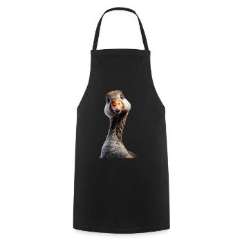 Oie mignon oie poussins Oie poussin canard petites oies - Tablier de cuisine - noir - Devant - AI Model Male 185 dark (185cm)