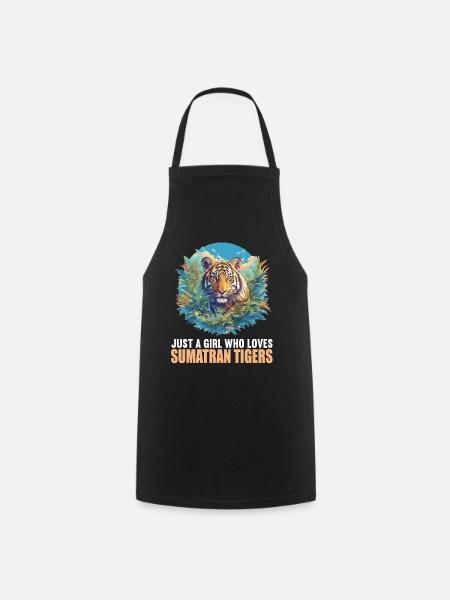 Sumatra-Tiger - Kochschürze - Schwarz