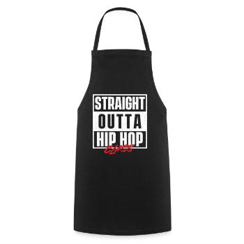 Straight Outta Hip Hop Class Old School Vibes Rap - Cooking Apron - black - Front - AI Model Male 185 dark (185cm)