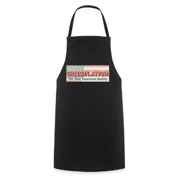 Criticism of American monetary policy - Cooking Apron - black - Front - AI Model Male 185 dark (185cm)