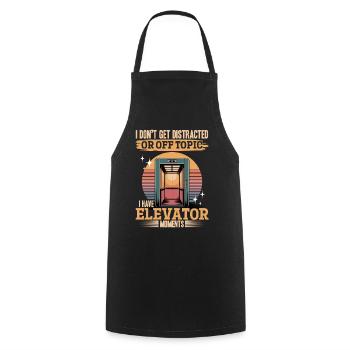Elevator toddler & kids - Cooking Apron - black - Front - AI Model Male 185 dark (185cm)