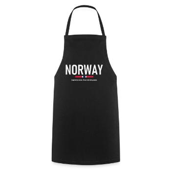 Norvège - Norvège - Norvège - Drapeau - Scandinavie - Tablier de cuisine - noir - Devant - AI Model Male 185 dark (185cm)