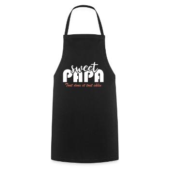 Sweet papa - Tablier de cuisine - noir - Devant - AI Model Male 185 dark (185cm)