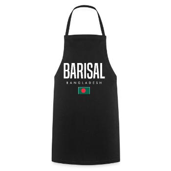 Barisal, Bangladesh - Cooking Apron - black - Front - AI Model Male 185 dark (185cm)