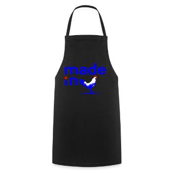 Made in France - Tablier de cuisine - noir - Devant - AI Model Male 185 dark (185cm)