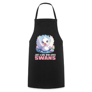 Swans Swan - Cooking Apron - black - Front - AI Model Male 185 dark (185cm)