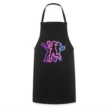 Lacrosse Player Typography Women's Lacrosse - Cooking Apron - black - Front - AI Model Male 185 dark (185cm)