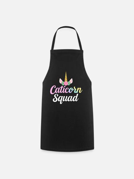 Caticorn Squad - Kochschürze - Schwarz