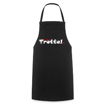 Dear Idiot Clumsy - Cooking Apron - black - Front - AI Model Male 185 dark (185cm)