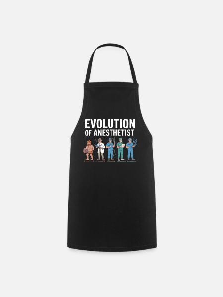 Evolution der Anästhesisten Illustration - Kochschürze - Schwarz