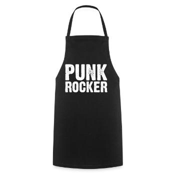 Mutiges Punkrock-Typografie-Design - Kochschürze - Schwarz - Vorne - AI Model Male 185 dark (185cm)