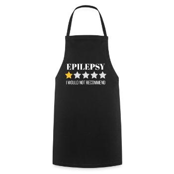 Vibrant Blueprint Pattern on Organic Cotton - Cooking Apron - black - Front - AI Model Male 185 dark (185cm)