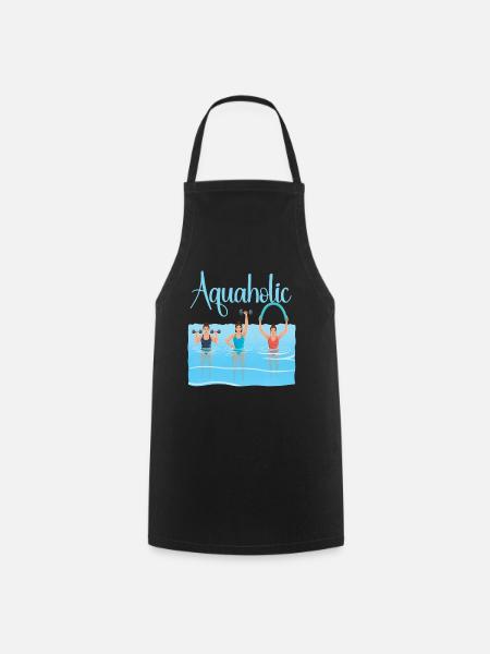 Passionné d'aquagym et d'aquaforme - Tablier de cuisine - noir