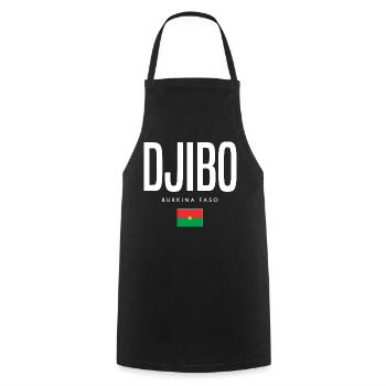 Djibo Burkina Faso - Cooking Apron - black - Front - AI Model Male 185 dark (185cm)