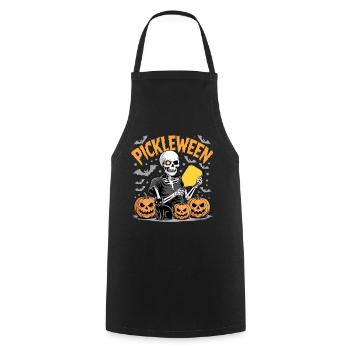 Pickleween Pickleball Spieler Lustig Halloween - Kochschürze - Schwarz - Vorne - AI Model Male 185 dark (185cm)