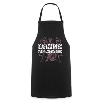   Regal Skeleton King T-Shirt Design - Cooking Apron - black - Front - AI Model Male 185 dark (185cm)