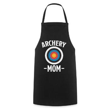 Archery Saying Mother Archery Gift - Cooking Apron - black - Front - AI Model Male 185 dark (185cm)