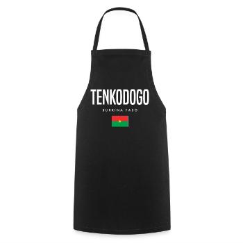 Tenkodogo Burkina Faso - Cooking Apron - black - Front - AI Model Male 185 dark (185cm)