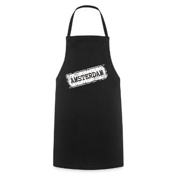  Amsterdam Street Style - Kochschürze - Schwarz - Vorne - AI Model Male 185 dark (185cm)