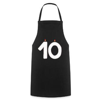 célébration 10e anniversaire Sprinkles Design - Tablier de cuisine - noir - Devant - AI Model Male 185 dark (185cm)