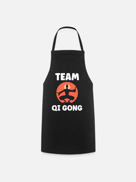 Yoga Qi Gong Gruppe - Kochschürze - Schwarz