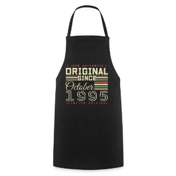 Legendary Since October 1995 | October 1995 - Cooking Apron - black - Front - AI Model Male 185 dark (185cm)