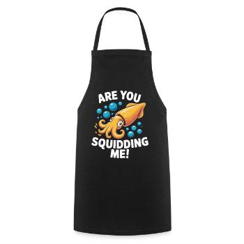 Playful sea design with octopus - Cooking Apron - black - Front - AI Model Male 185 dark (185cm)
