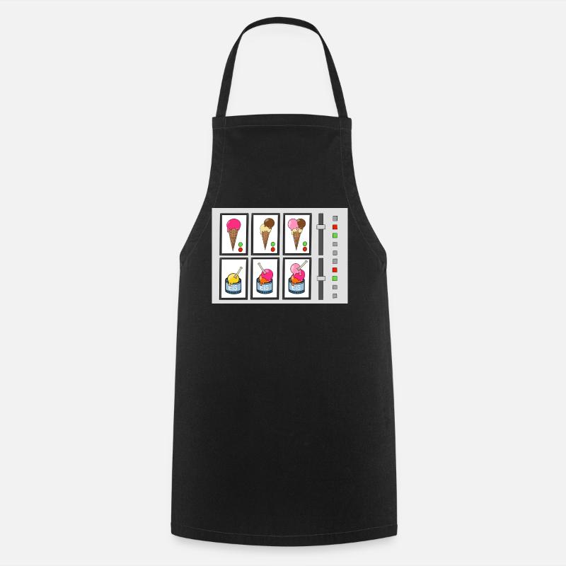 Machine à crème glacée - Tablier de cuisine - noir