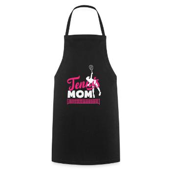 Tennis Mom Player Tennis Mom - Cooking Apron - black - Front - AI Model Male 185 dark (185cm)