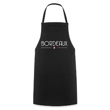 Bordeaux - Tablier de cuisine - noir - Devant - AI Model Male 185 dark (185cm)