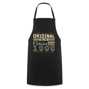 Legendary Since October 1999 | October 1999 - Cooking Apron - black - Front - AI Model Male 185 dark (185cm)