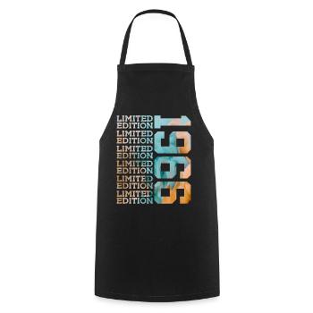 ÉDITION LIMITÉE 1966 60 ANS 60E ANNIVERSAIRE - Tablier de cuisine - noir - Devant - AI Model Male 185 dark (185cm)