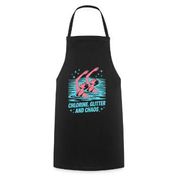 Natation synchronisée Natation artistique Sports nautiques - Tablier de cuisine - noir - Devant - AI Model Male 185 dark (185cm)