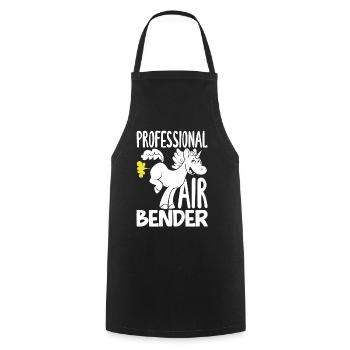 Public Fart Funny Inappropriate - Cooking Apron - black - Front - AI Model Male 185 dark (185cm)