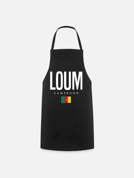 Loum Kamerun Kameruner - Kochschürze - Schwarz